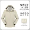 Chamarra de Soft Shell con Capucha y Forro Polar Ropa de Trabajo Personalizable Ropa de Trabajo de Invierno Chaqueta Cortavientos Publicitaria con Logo Impreso