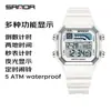 Sanda Venta Caliente Transfronteriza Reloj Electrónico Deportivo Cuadrado Pequeño Moda Simple Juventud Hombres y Mujeres Reloj Electrónico Impermeable