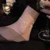 Tobillera Sparkly de Moda Ecológica Transfronteriza Más Vendida para Mujeres, Estilo Minimalista de Alta Gama, Tobillera de Estrella Brillante
