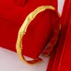 Nuevo Pulsera Abierta Tradicional Estilo Chino para Mujer, Pulsera Versátil de Aleación de Zinc Color Dorado, Múltiples Estilos Venta al por Mayor Integral