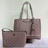 Gs Guess Home Comércio Exterior Novo Estilo Europeu e Americano Versátil Estampado Três em Um Bolsa Mãe-Filha Grande Capacidade Bolsa de Compras Bolsa de Ombro