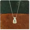 Bolsa de la Fortuna a Juego de Blogger Collar a Cuadros para Mujer, Lujo Accesible Nicho Cadena de Clavícula de la Fortuna Accesorios