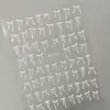 Pegatinas de Uñas con Lazo Transfronterizas, Lote Mixto de Varios Estilos, Pegatinas de Uñas de Superficie Plana para Salones de Uñas, Pegatinas de Uñas con Lazo DIY, Estilo Dh
