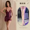 Novo Estilo Lingerie Sexy Renda Camisola, Não Precisa Tirar, Camisola Sexy Fina de Verão Conjunto para Casa Qqny