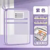 Bolsa para classificação de assuntos em L, bolsa transparente portátil para documentos, bolsa de livros para estudantes com zíper e abertura grande de malha, bolsa para provas