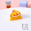 Pastel de Miniatura Simulado Postre Repostería Accesorios de Resina Adornos Pequeños de Escritorio Juguete de Comida DIY Muñeca de Bolsa Sorpresa Decoraciones para Casa de Muñecas