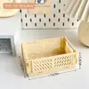 Cesta Mini Portátil para Casa, Pequena Cesta de Banho, Cesta de Armazenamento para Banheiro, Porta-Canetas, Cesta de Frutas, Mini Cesta de Armazenamento