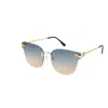 Gafas de sol retro con montura ovalada alta sensación moda letras transfronterizas nuevas gafas de sol con protección UV 139 90287