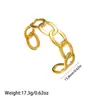 El producto transfronterizo más vendido de Amazon: Pulsera anillo de acero inoxidable chapado en oro de 18 quilates, versátil para ir al trabajo, venta al por mayor desde el fabricante