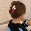 Elegante pinza para el pelo de tamaño grande para cabello grueso, pinza para el pelo simple nueva, pinza de tiburón para la parte posterior de la cabeza, accesorio para el pelo de cachorro de dibujos animados con galleta