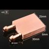 Bloco de Água de Cobre Placa de Refrigeração a Água Sucção de Calor Líquido Frio CPU Semicondutor Refrigeração Chip Radiador