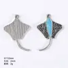 Accesorios Populares de Serie Marina Transfronterizos Accesorios para Joyería DIY de Aleación Colgante Colgante de Serie de Animales Azul Lago