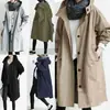 8999 Cortavientos Otoño e Invierno para Mujer de Longitud Media Estilo Británico 2025 Nuevo Jacket de Manga Larga con Cintura Temperamento Venta al por Mayor en Stock