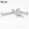 Tornillos para Máquina de Alambre con Cabeza Redonda Phillips Cruzados Jalis con Arandela para Máquina de Mesón Viene con Máquina de Relleno Diente M3m4m5m6 Zinc Blanco