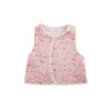 Serie Valle de Rosas Romántico para Niñas Wulibu Camisa Otoñal China con Cuello Mao Falda Chaleco Linda con Dobladillo de Color Contrastante
