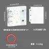 Almacenamiento de Uñas Fresco y Elegante con Doble Cremallera Seleccionado Cuidadosamente Libro Transparente de PVC para Colección de Uñas Álbum de Mini Almacenamiento Desmontable de Hojas Sueltas