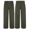 Ropa Muxi Estilo High Street Americano Retro Moderno Versátil Básico Pantalones de Pierna Ancha de Algodón Puro Jeans Rectos Holgados