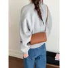 Bolso Pequeño de Piel Suave de Gama Alta para Mujer 2026 Nuevo Casual Patrón de Lichi Bolso Almohada Primavera Versátil Bolso de Hombro Cruzado