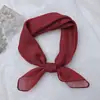 Pañuelo Cuadrado de Flores de Anacardo y Paisaje para Mujer 58X58 Algodón Transpirable Popular Pañuelo para la Cabeza Pañuelo Delgado Retro Europeo y Americano