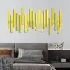 Adesivo de Parede Espelho Longo de Acrílico Flor de Cintura Estéreo 3D Borda Decorativa de Costura de Teto de Sala de Estar Adesivo de Espelho
