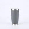 Copo de carro Amazon 20oz copo térmico de aço inoxidável 304 copo de carro com vácuo duplo copo de gelo de cor sólida simples