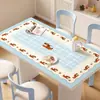 Jogo Americano de Mesa de Jantar Desenho Animado Impermeável à Prova de Óleo Lavável Protetor de Mesa Tapete Isolante Anti-Queimadura Luxo Leve High-End Mesa de Centro Toalha de Mesa