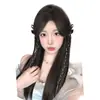 Tranças de Peruca para Mulheres, Presilha de Rabo de Cavalo, Fita Estilo Ins, Trança Dupla Torcida, Acessório de Cabelo de Laço, Novo Rabo de Cavalo Estilo Chinês