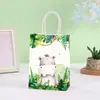 Bolsa de Regalo de Dibujos Animados de Gatito, Cachorro, Elefante, León, Souvenir del Zoo, Mundo Submarino, Bolsa de Compras de Papel Kraft