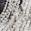 Contas de Caveira Turquesa Mais Vendidas Transfronteiriças, Contas Soltas de Turquesa Branca, Acessórios para Joias DIY, Contas para Colares de Roupas, Acessórios