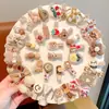 Pinzas para el pelo de tela para bebé para niñas, no dañan el pelo, lindas y súper adorables, pinzas pequeñas para bebé, accesorios para el pelo de color café con leche para niños