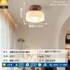 Luzes de Corredor, Luzes de Corredor, Estilo Vintage, Wabi-Sabi, Estilo Americano Retrô, Lustres Simples de Vidro e Madeira Maciça para Hall de Entrada, Varanda e Hall