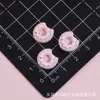 Dê uma mordida em um mini acessório de resina de donut doce cola de creme grampo de cabelo diy ímã de geladeira capa de celular material para nail art