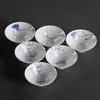 Taza cónica pintada a mano, taza pequeña individual de pared delgada para té, taza individual de cerámica para degustación, taza maestra de porcelana azul y blanca, taza individual para té kung fu