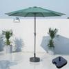 Guarda-sol Externo Guarda-sol de Pátio Guarda-sol de Sol Guarda-sol de Barraca de Camping Guarda-sol de Jardim com Haste Central para Proteção Solar Guarda-sol de Praia para Lazer com Manivela Manual