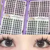 Pestañas Postizas de Racimo Estilo Cómic, Pestañas Puntiagudas, Extensiones de Pestañas DIY Conejito Barbie, Pestañas de Maquillaje Estilo Coreano, Raza Mixta Asiática
