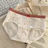 Calcinha feminina 100% algodão, novo estilo 2026, qualidade 10A, toda em algodão, antibacteriana, com entrepernas estendido, estampa de leopardo doce e tecido amigo da pele, calcinha feminina tipo triângulo