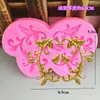 Molde de Silicona Líquida para Modelado de Enredadera de Flores de Enredadera Simétrica Vintage DIY Hecho a Mano Molde de Papel de Aluminio para Pastel Molde Decorativo para Hornear