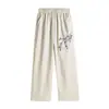Calça Comprida Casual Estilo Chinês Primavera e Verão Corte Solto Versátil Emagrecimento Wide-Leg Retrô Plus Size Oversized Atacado Transfronteiriço