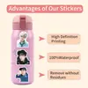 55 Nuevas Pegatinas de Graffiti de Bts para Cuadernos y Maletas, Pegatinas de Dibujos Animados de Nivel Cruzado, Venta al por Mayor del Fabricante