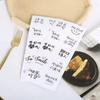 Caixa de Embalagem para Sobremesa Trendy de Piquenique com Medida em Polegadas Caixa Bento de Polpa Caixa Descartável para Levar Lanche Soufflé Branco