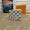 Cartera clásica europea y americana de comercio exterior fuente explosión de moda letras clip corto a cuadros viejos para hombre
