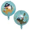 Nuevo Globo de Película de Aluminio Pirata Transfronterizo Fiesta Temática de Halloween Barco Pirata Calavera Globo de Papel de Aluminio Diseño Decorativo