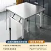 Mesa Dobrável para Uso Doméstico, Mesa de Jantar Dobrável, Churrasco ao Ar Livre, Acampamento, Montagem de Barraca Portátil, Mesa Dobrável de Aço Inoxidável