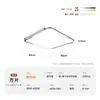 Luz de Techo Cuadrada Natural para Dormitorio Simple Bauhaus 6 Nueva Ultradelgada Protección Ocular Estudio Balcón Luz Hierro