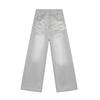 Nirben Denim Jeans Rectos Sueltos Estilo Coreano Nuevo para Hombre Diseño Personalizado de Bigotes de Gato Pantalones de Alta Calidad Modernos