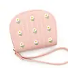 Nuevo estilo: Cartera para Mujer Fresca y Dulce Bordada, Bolso de Mano con Cremallera y Billetera para Monedas con Múltiples Ranuras para Tarjetas