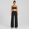 Conjunto de roupas fitness transfronteiriço com lindo top esportivo de costas nadador, conjunto de yoga de secagem rápida para corrida ao ar livre, ciclismo e Pilates