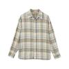 Camisa a cuadros retro estilo americano para mujer, chaqueta fina y holgada de principios de otoño, estilo coreano, estilo occidental, manga larga