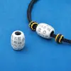 Nuevas Cuentas de Barril Sutra del Corazón de Plata Pura S999 Retro Estilo Chino Nuevo Cuentas de Transferencia DIY Accesorios para Pulsera Wenwan Pulsera Bodhi