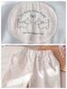 Traje nuevo de primavera y otoño para niñas, sudadera dulce y linda con bordado floral, estilo occidental, pantalones rectos holgados florales, conjunto de dos piezas